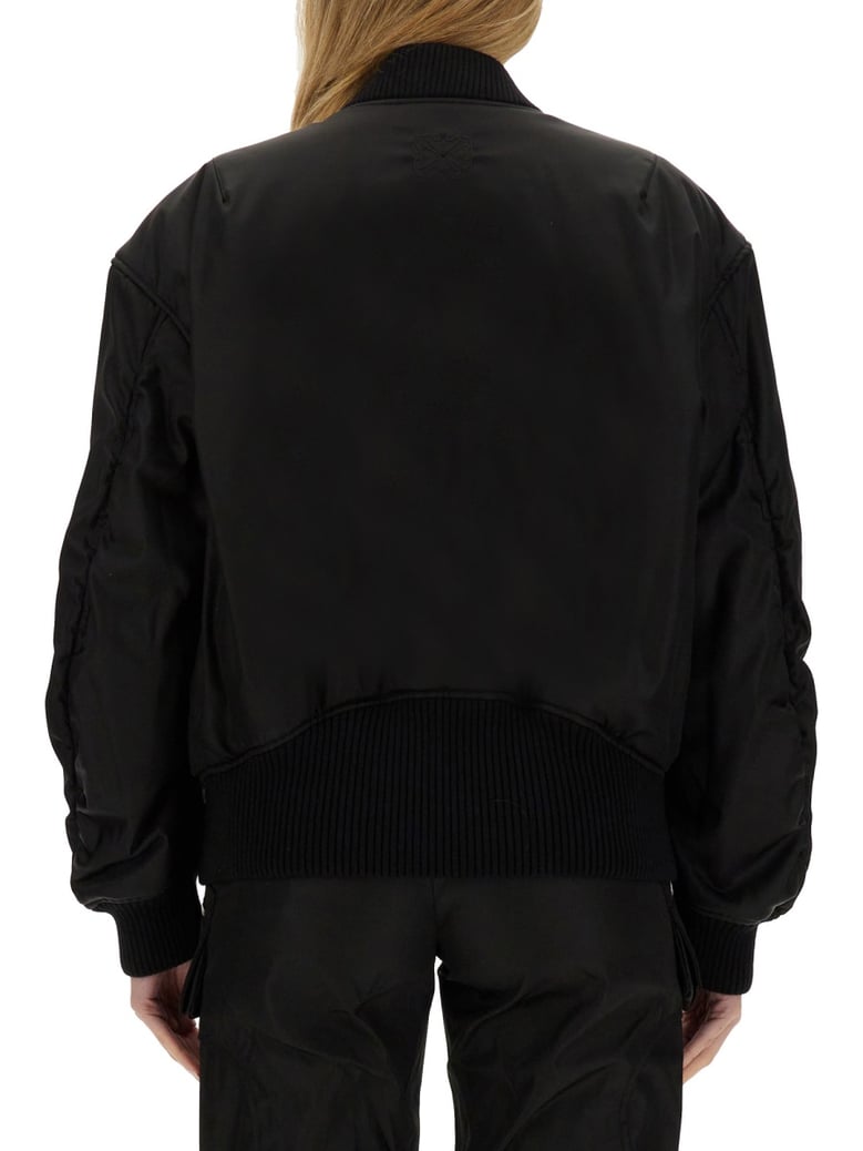 nylon bomber jacket by Selfnex