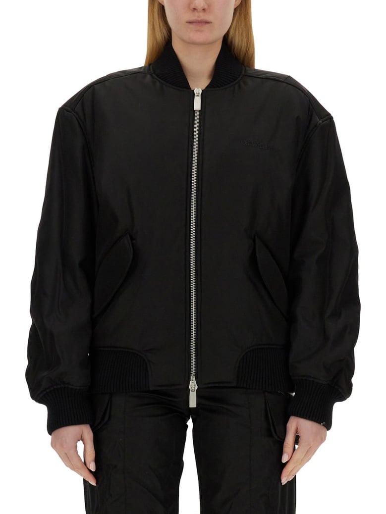nylon bomber jacket by Selfnex
