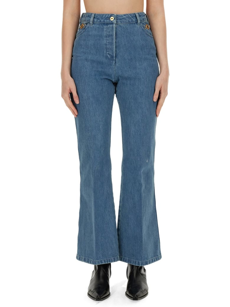 flare fit jeans by Selfnex