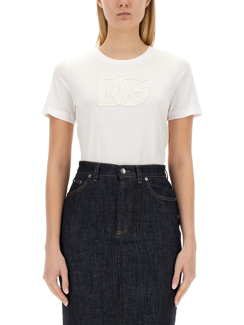 t-shirt with logo patch by Selfnex