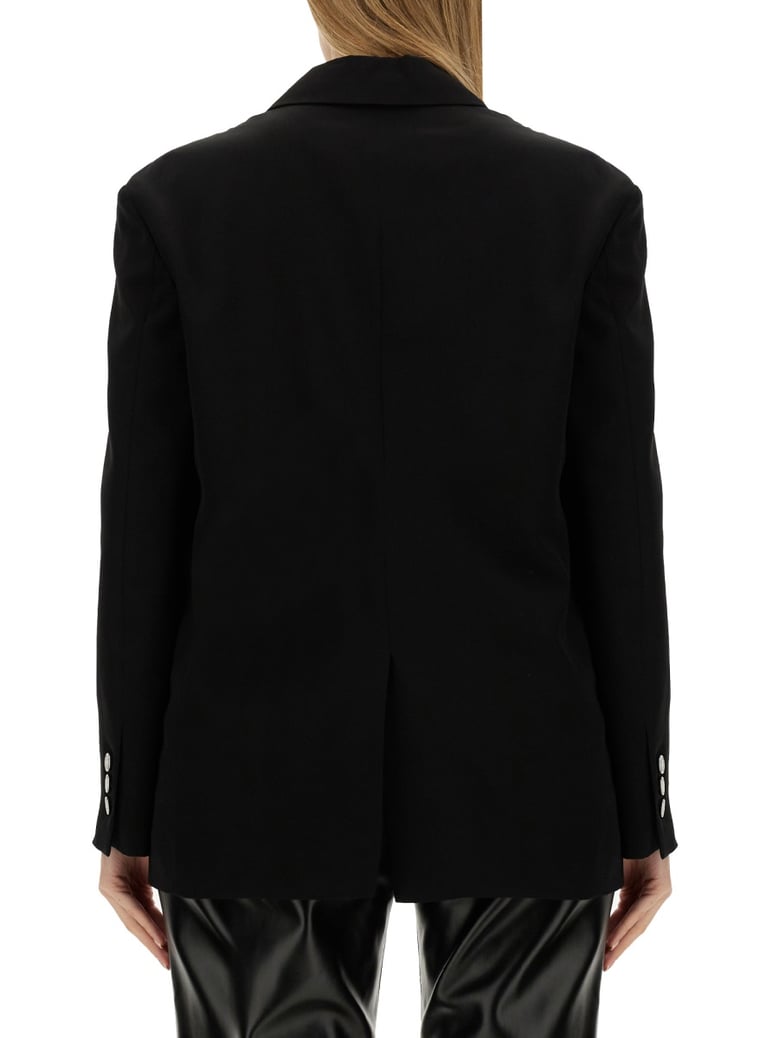 single-breasted jacket in black by Selfnex