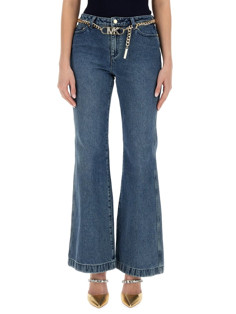 flare fit jeans by Selfnex