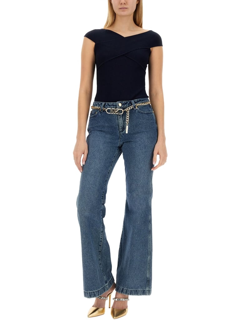flare fit jeans by Selfnex