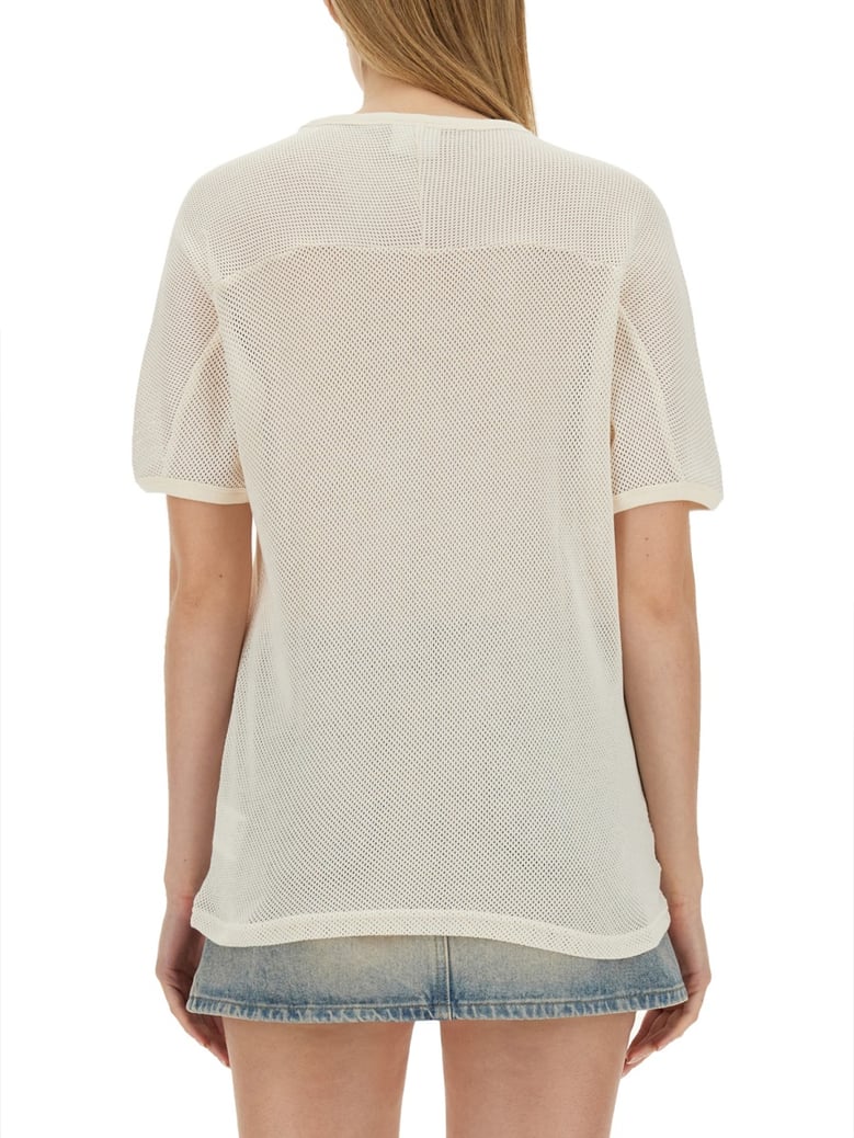 logo t-shirt in ivory by Selfnex