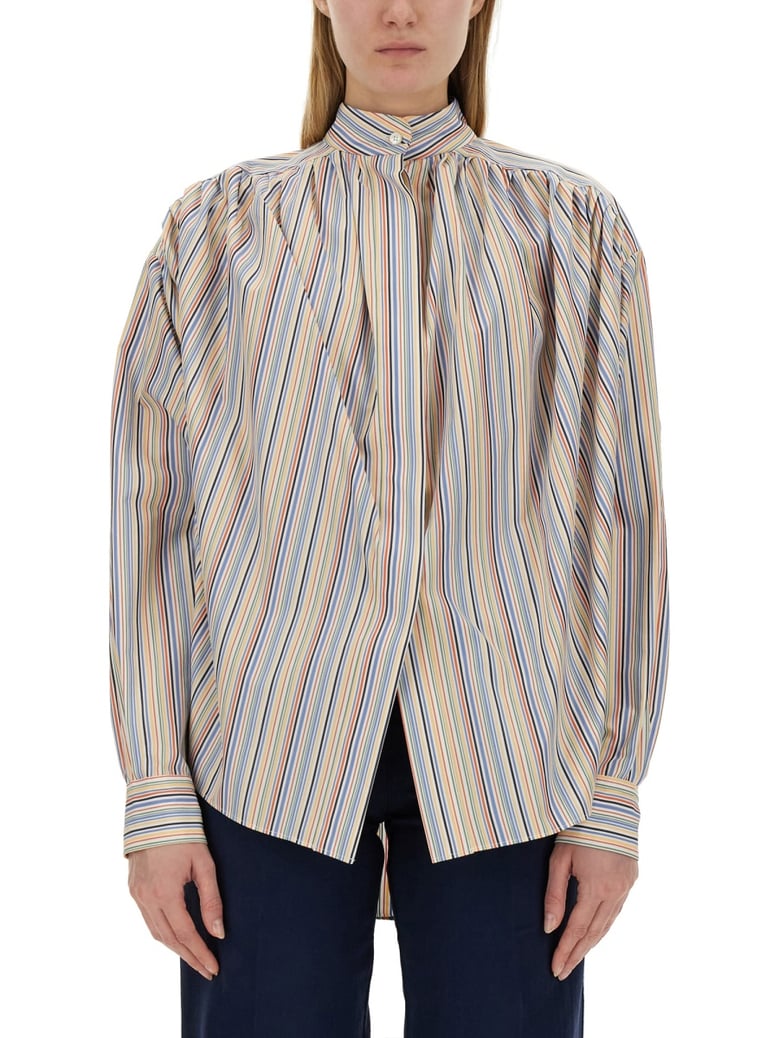 blouse with stripe pattern by Selfnex
