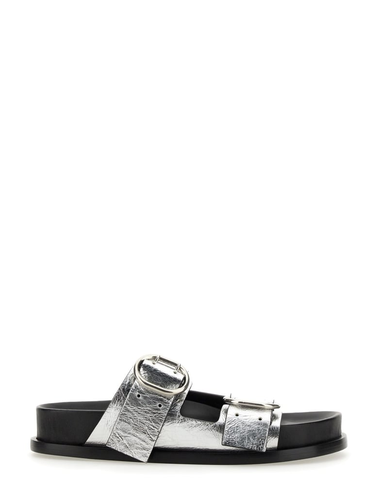 leather sandal with buckle by Selfnex