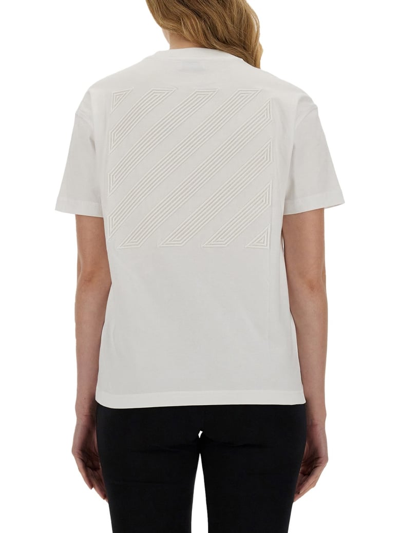 logo t-shirt in white by Selfnex