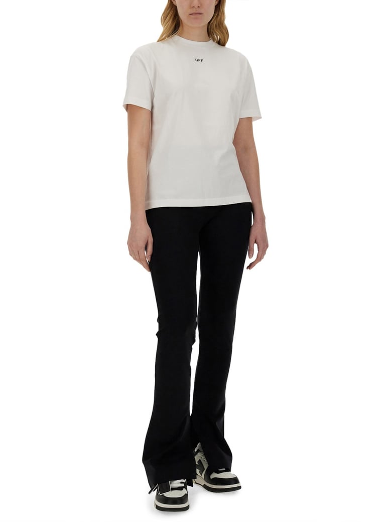 logo t-shirt in white by Selfnex