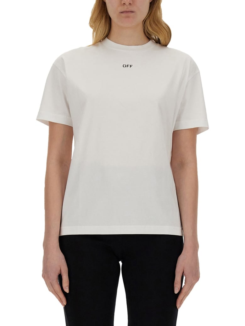 logo t-shirt in white by Selfnex