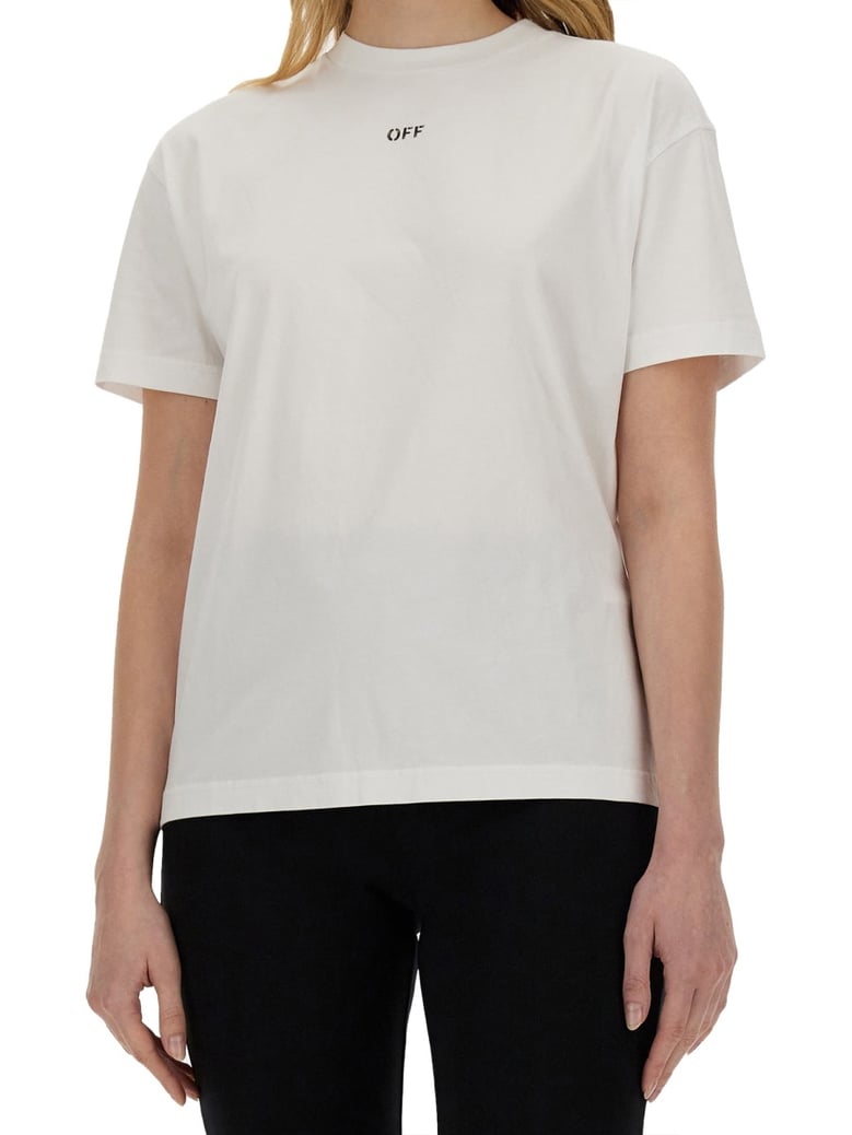 logo t-shirt in white by Selfnex