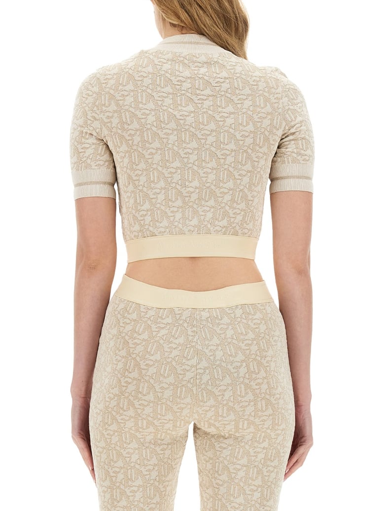 monogram jersey top by Selfnex