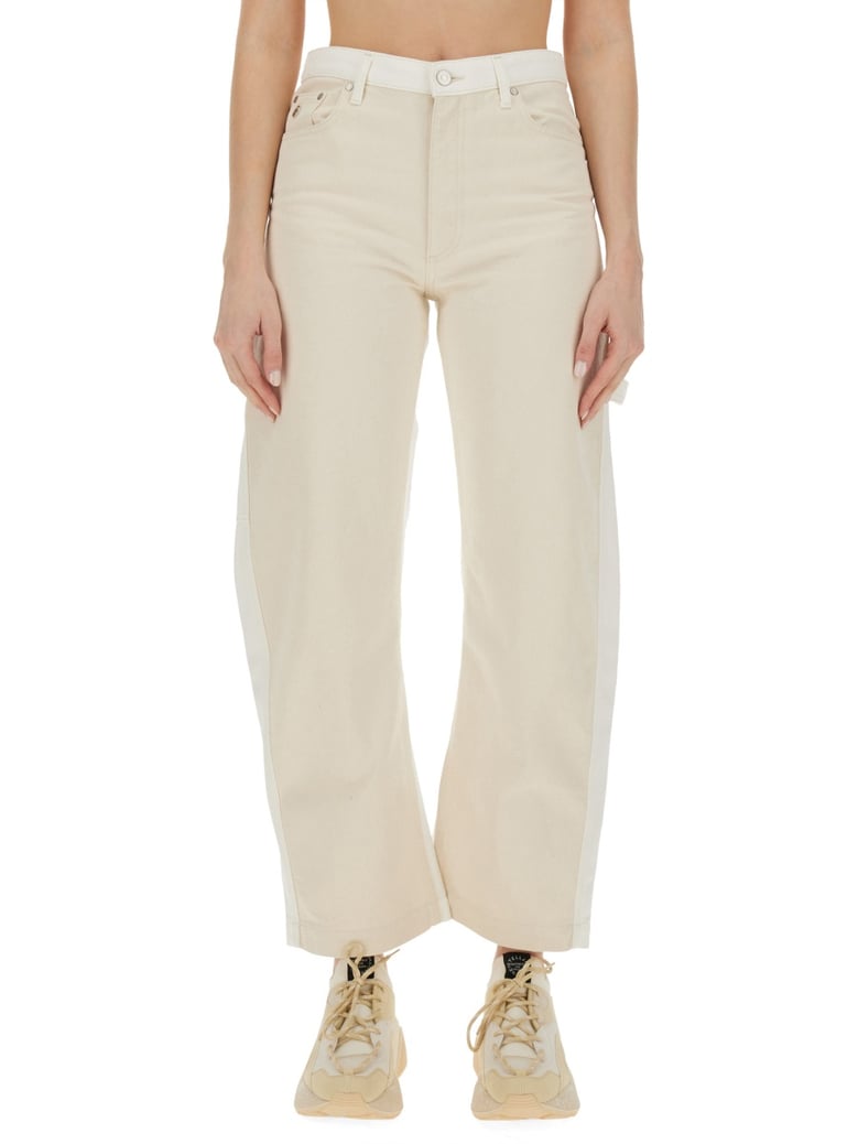 utility jeans with banana leg by Selfnex
