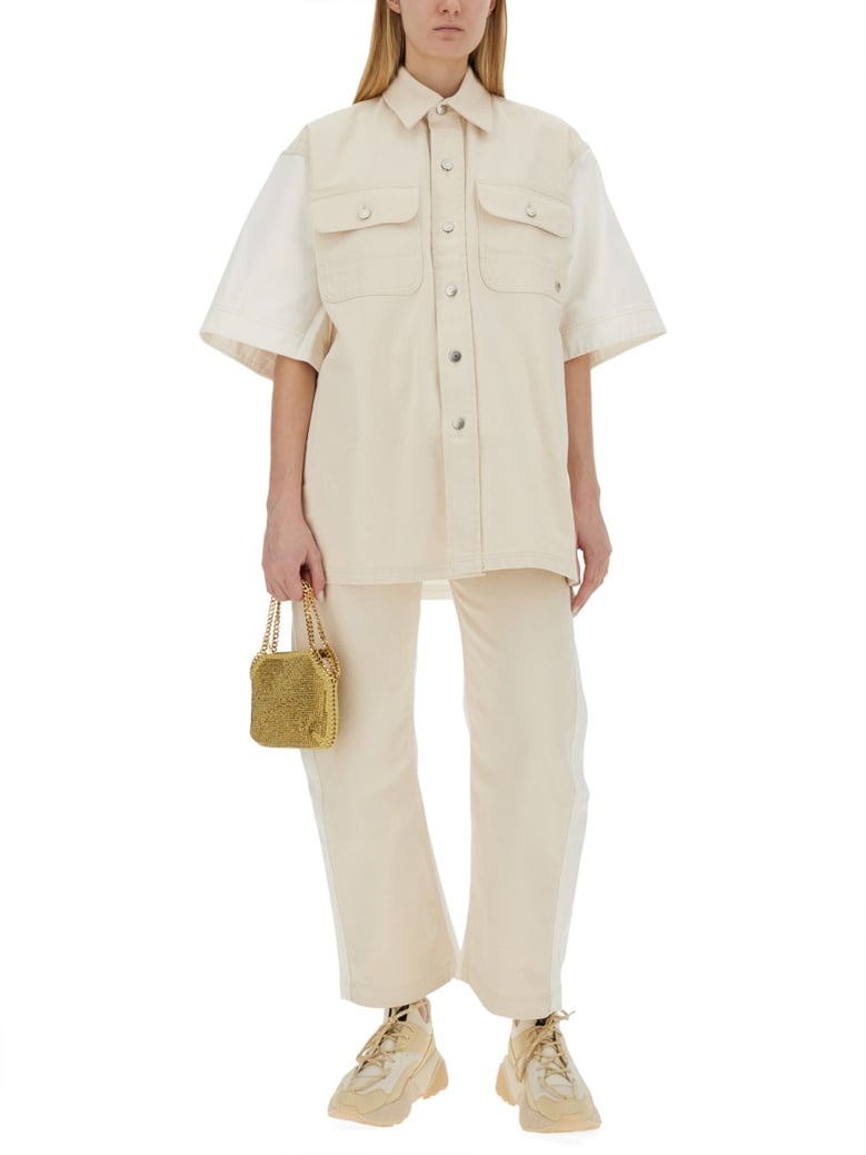 utility jeans with banana leg by Selfnex