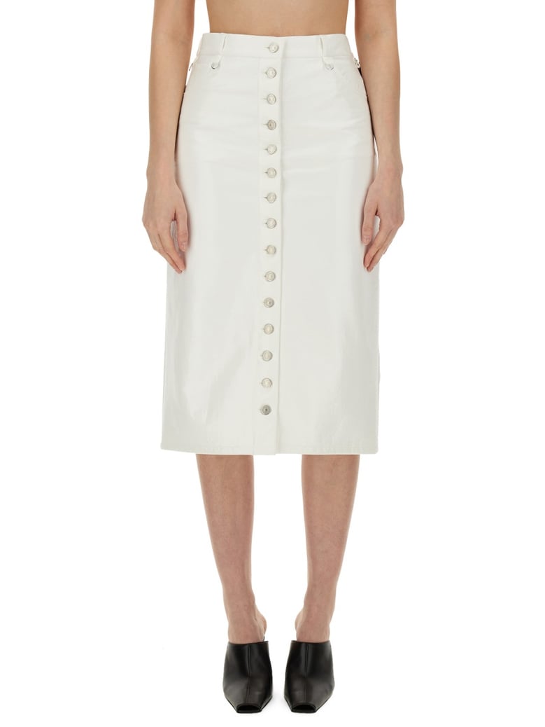skirt with buttons by Selfnex