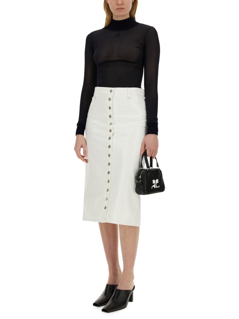 skirt with buttons by Selfnex