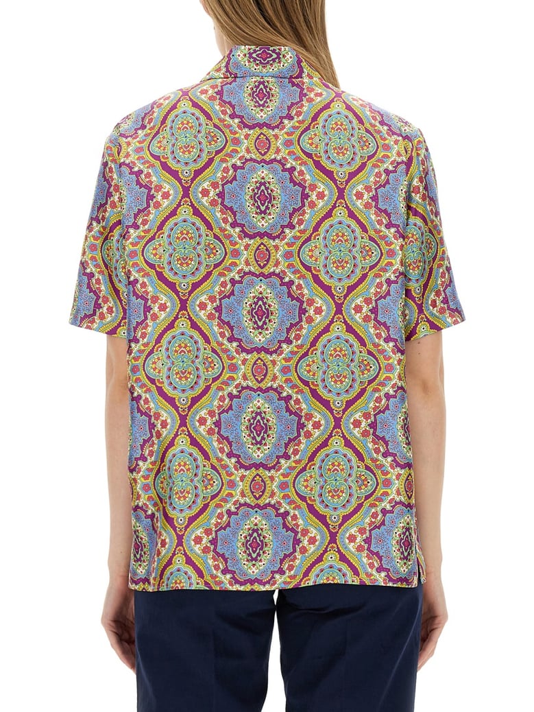 printed silk shirt by Selfnex