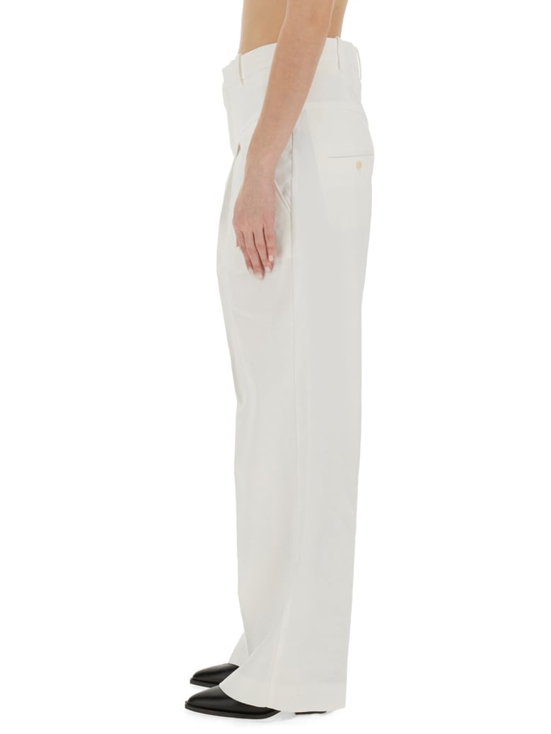 white trousers with hemp blend by Selfnex