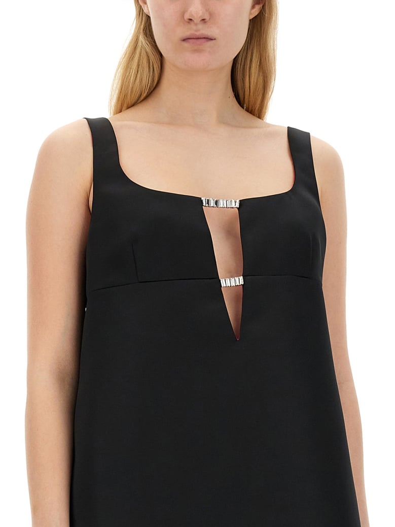 a-line dress in black by Selfnex