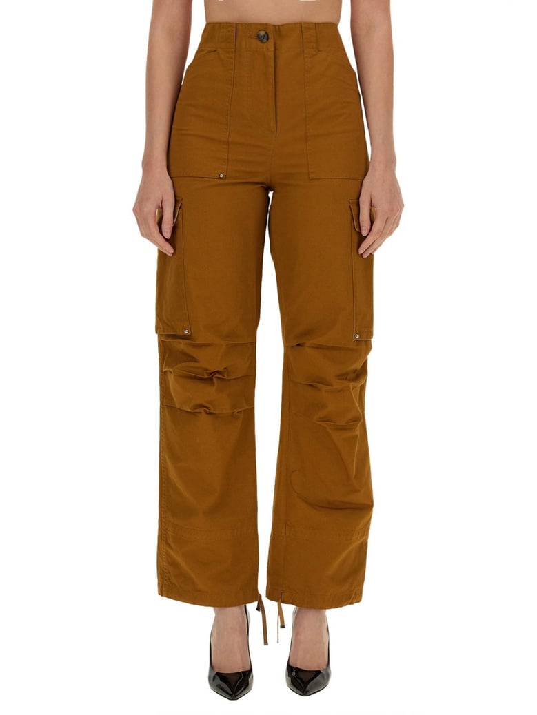cotton pants in buff by Selfnex