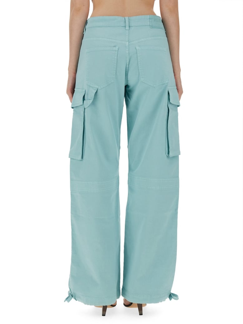 cargo pants in baby blue by Selfnex