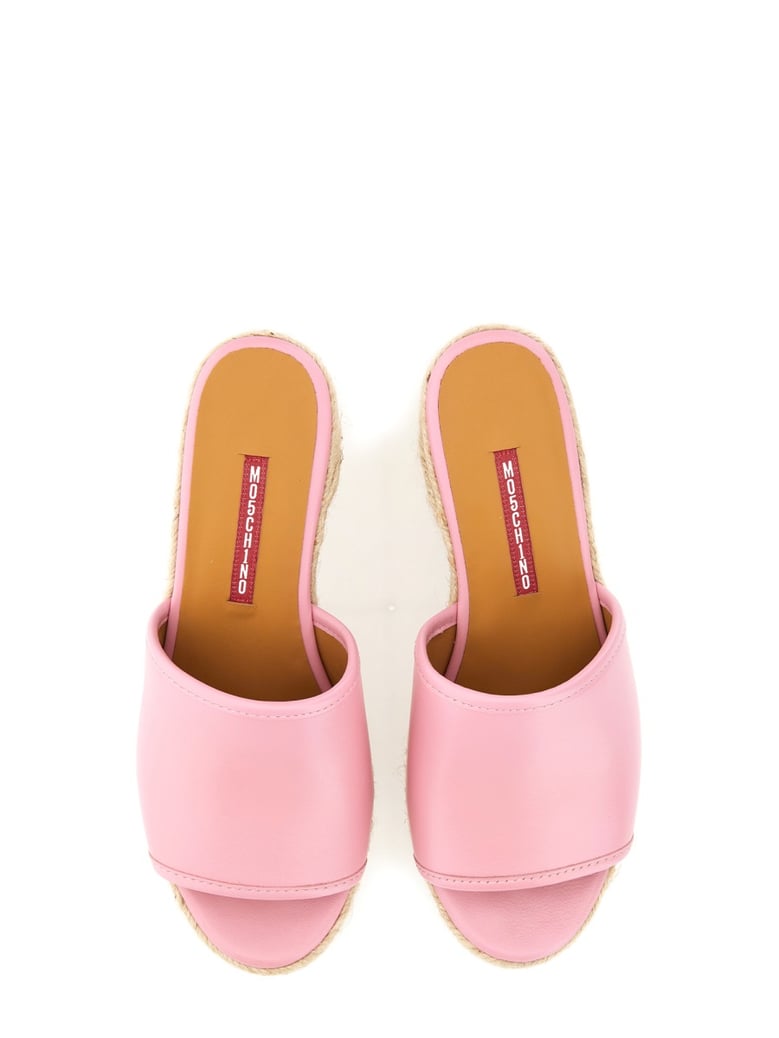 leather sandal in pink by Selfnex