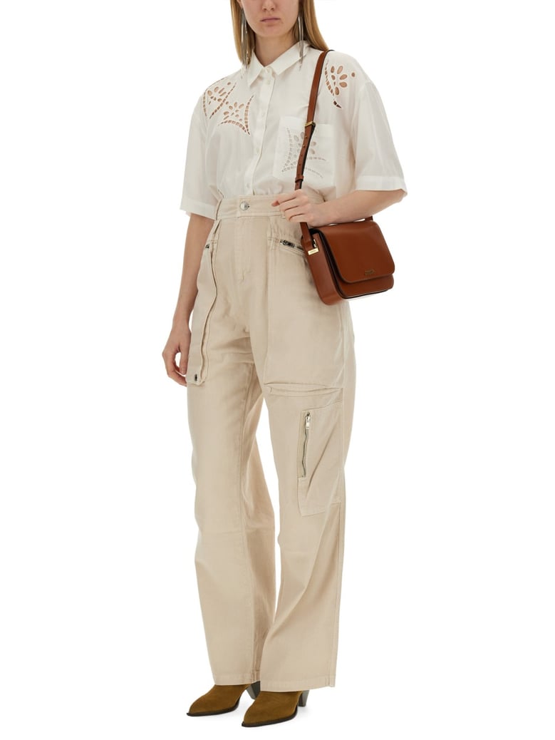 jolande regular fit cotton pants by Selfnex