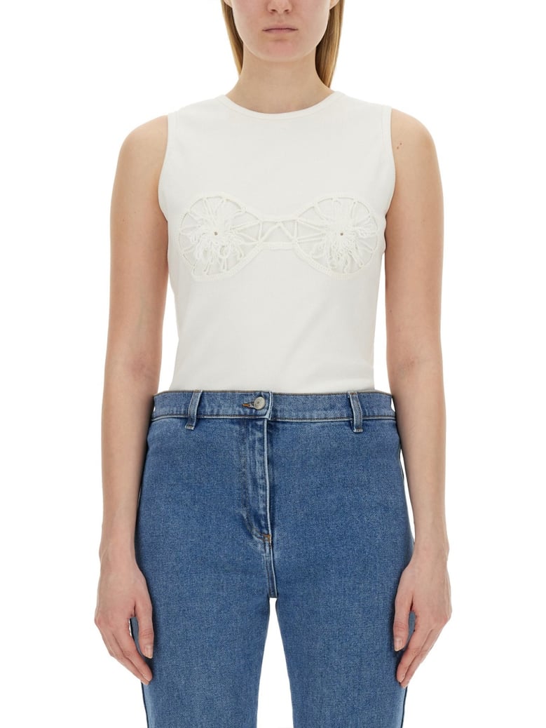crochet bra t-shirt by Selfnex