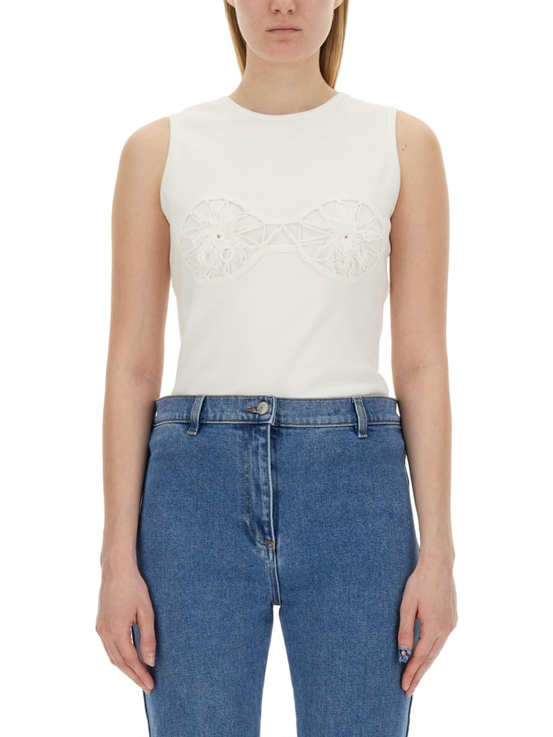 crochet bra t-shirt by Selfnex