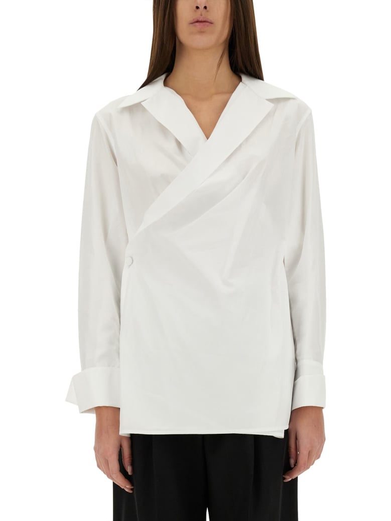 wrap-around shirt by Selfnex