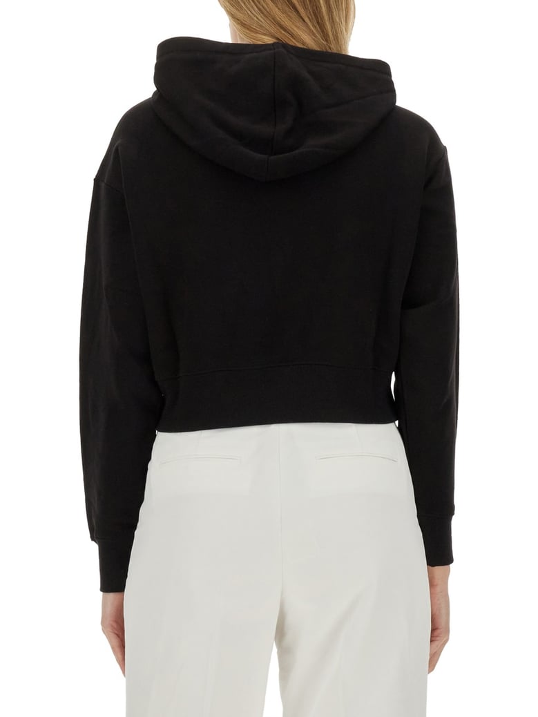 black sweatshirt with logo by Selfnex