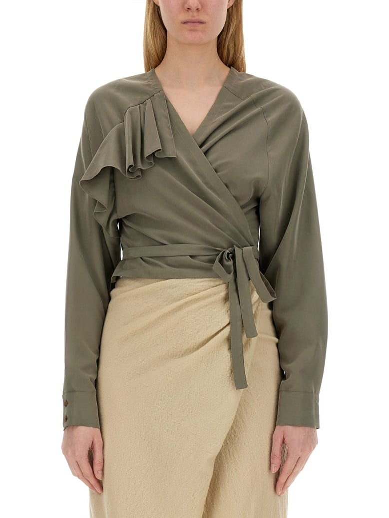 top with ruffles by Selfnex