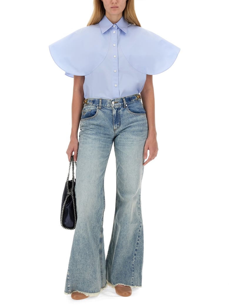 bootcut jeans in denim by Selfnex