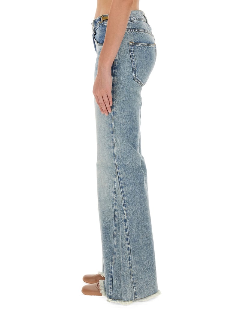 bootcut jeans in denim by Selfnex