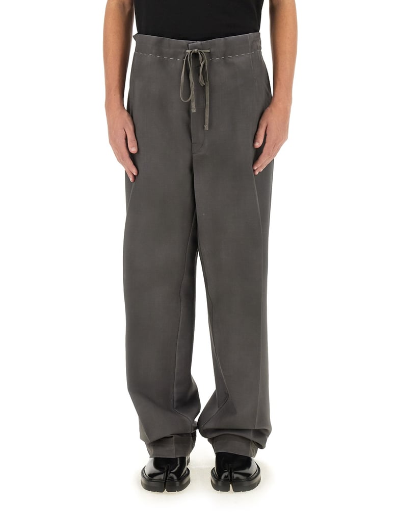 wool and mohair pants by Selfnex