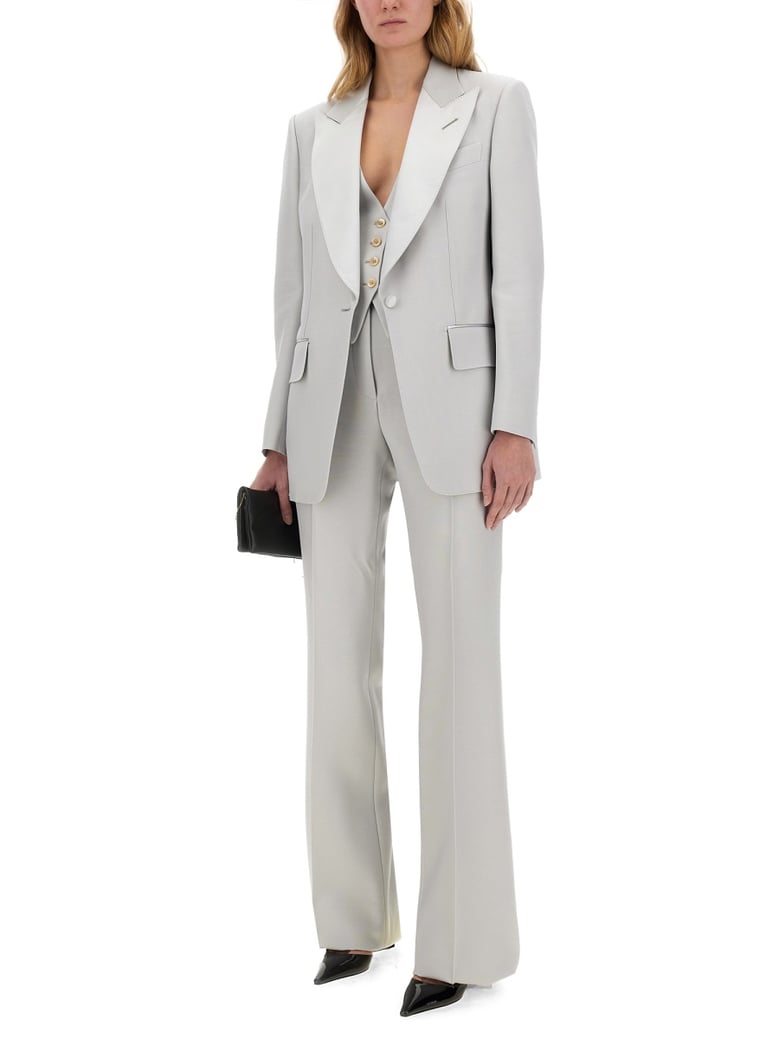 wide leg tuxedo tailored pants by Selfnex