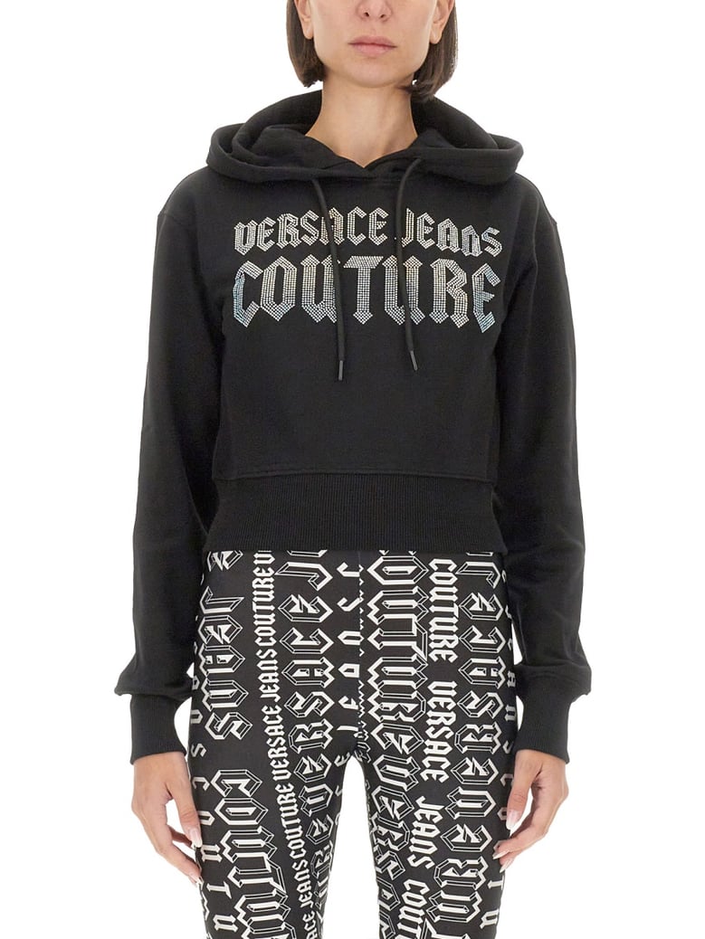 black sweatshirt with logo by Selfnex