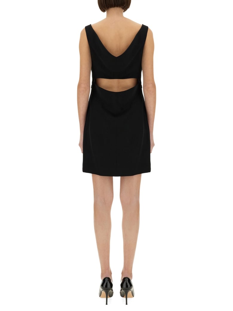 crepe and satin dress by Selfnex