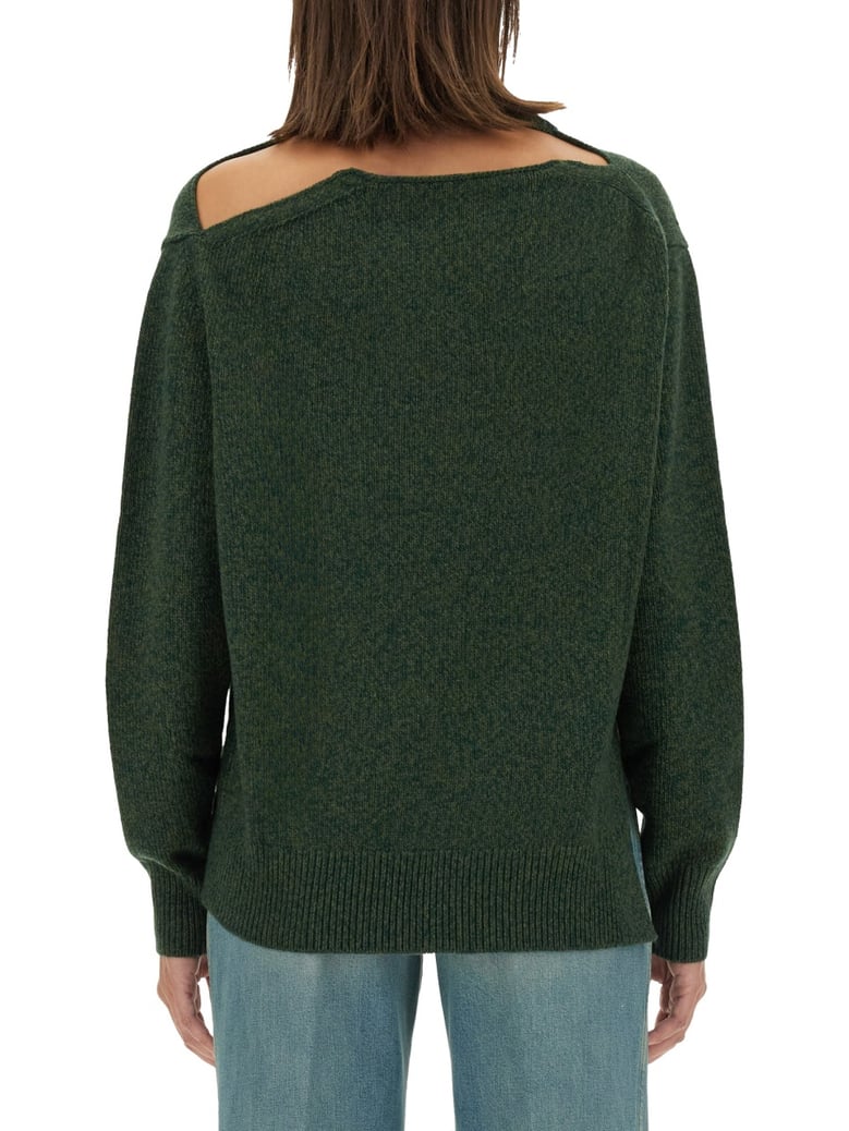 wool jersey in green by Selfnex