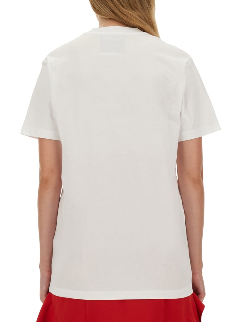 t-shirt with logo in white by Selfnex