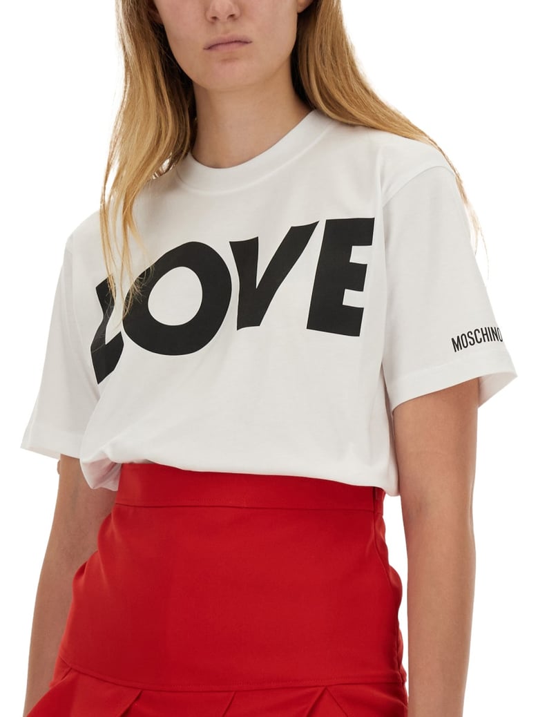 t-shirt with logo in white by Selfnex