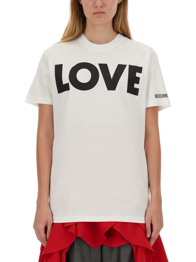 t-shirt with logo in white by Selfnex