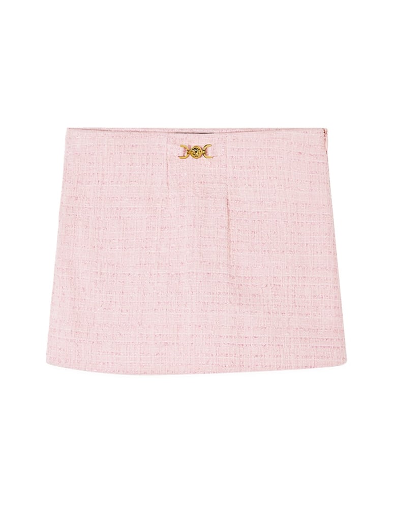 skirt cotton-mix tweed pink by Selfnex