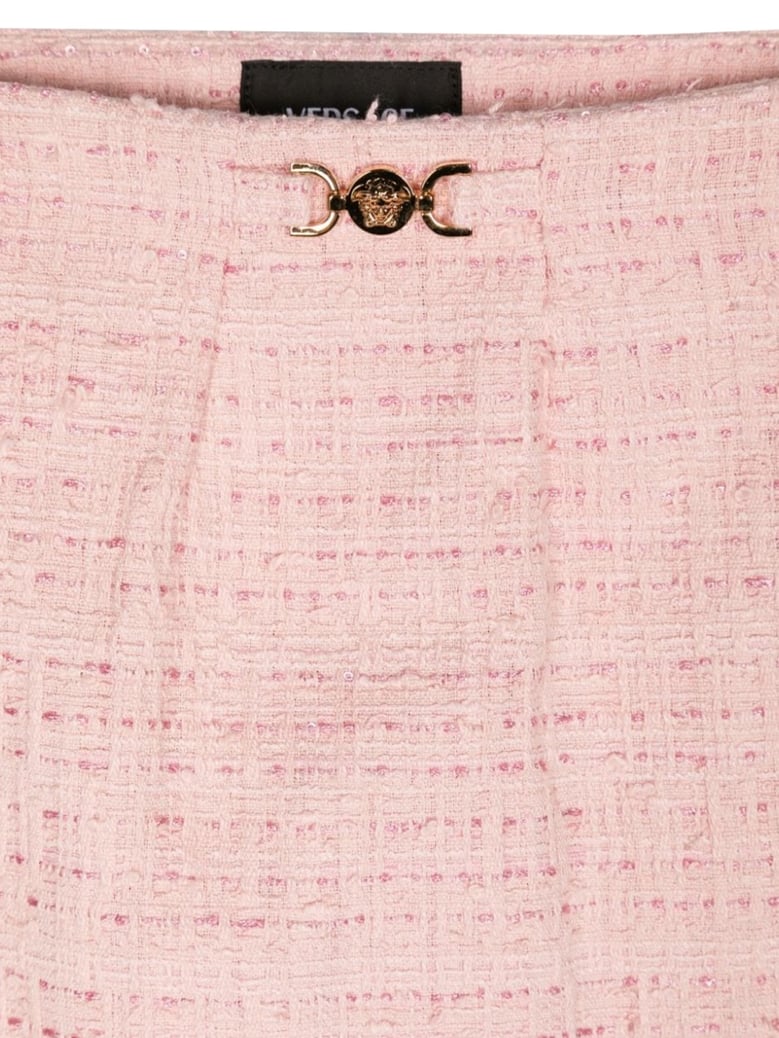 skirt cotton-mix tweed pink by Selfnex