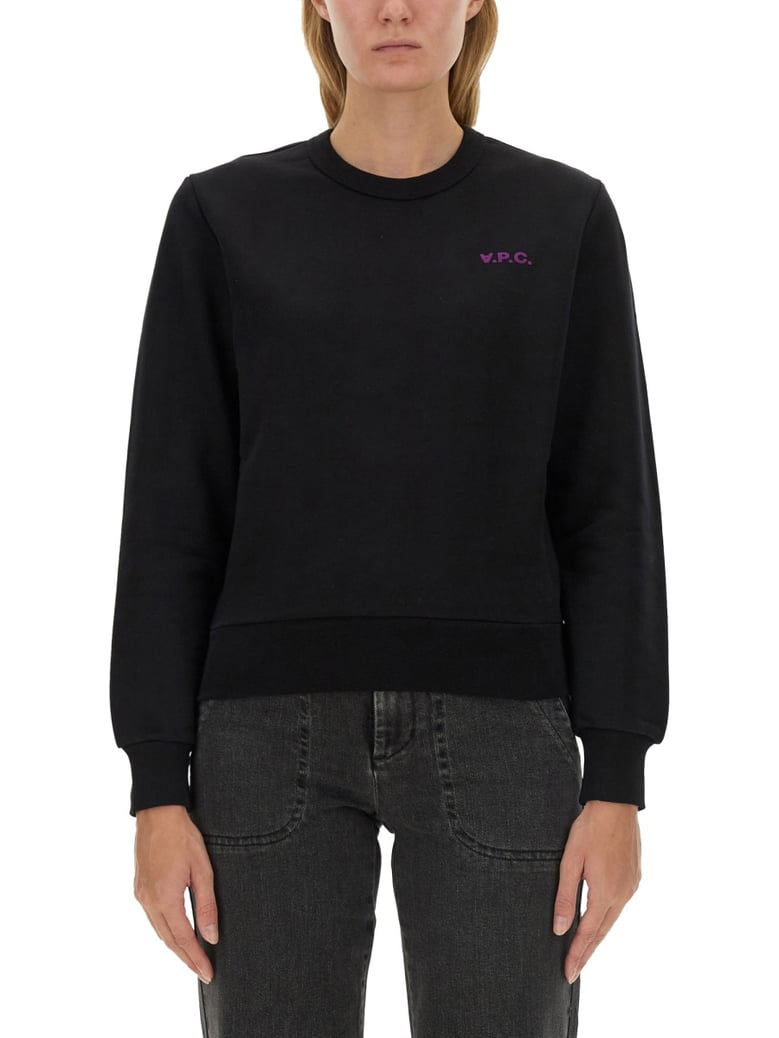 logo sweatshirt in black by Selfnex
