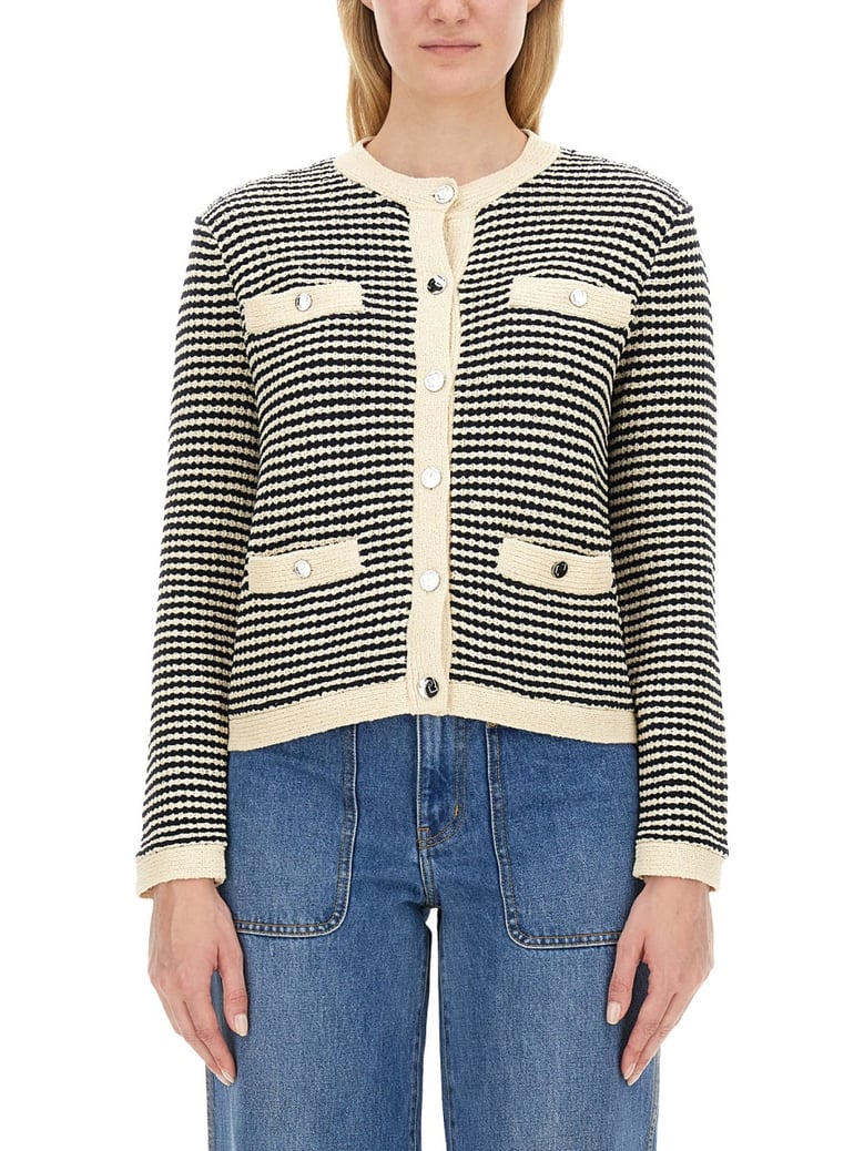 kendra cardigan in blue by Selfnex