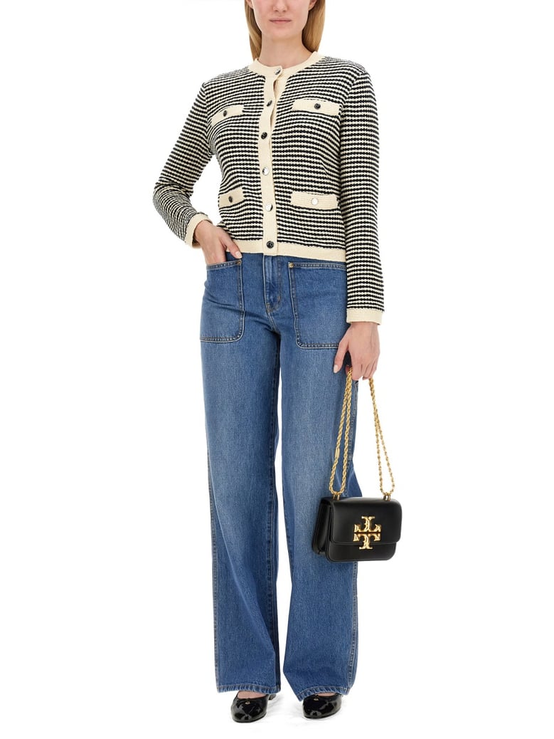 kendra cardigan in blue by Selfnex