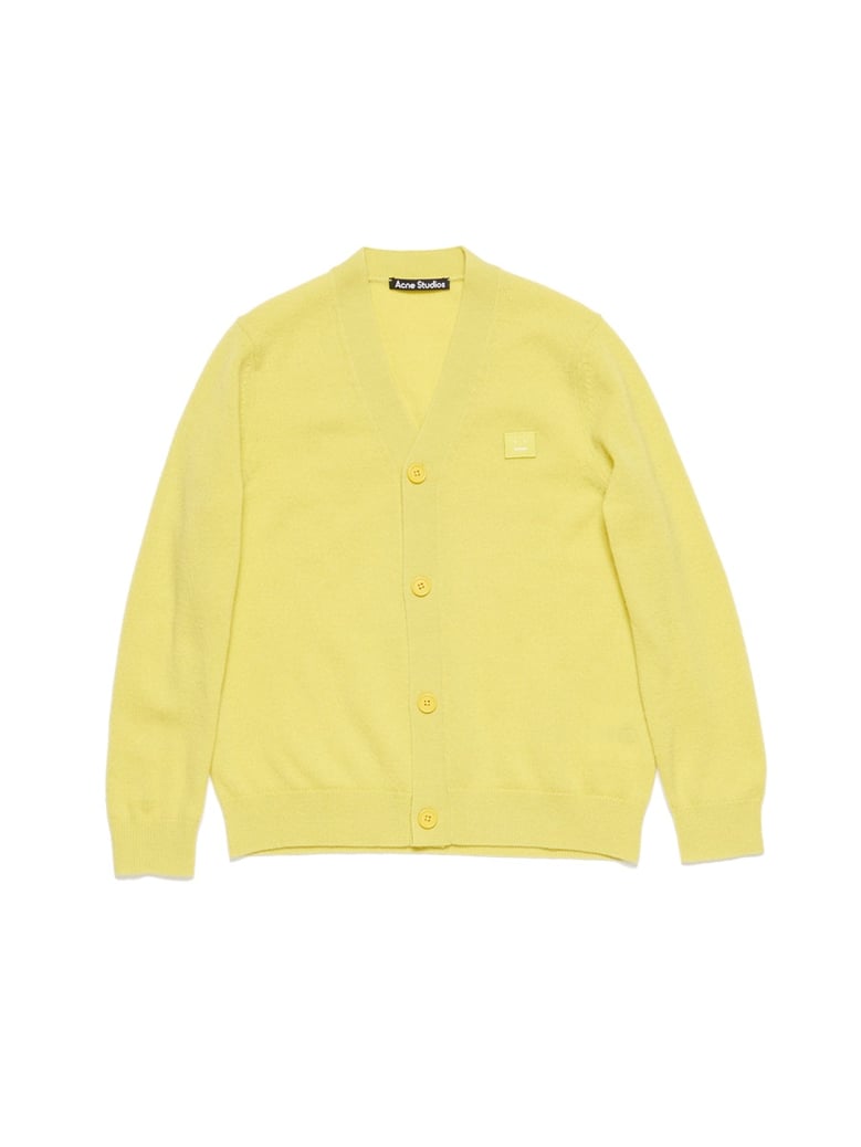 wool cardigan yellow by Selfnex