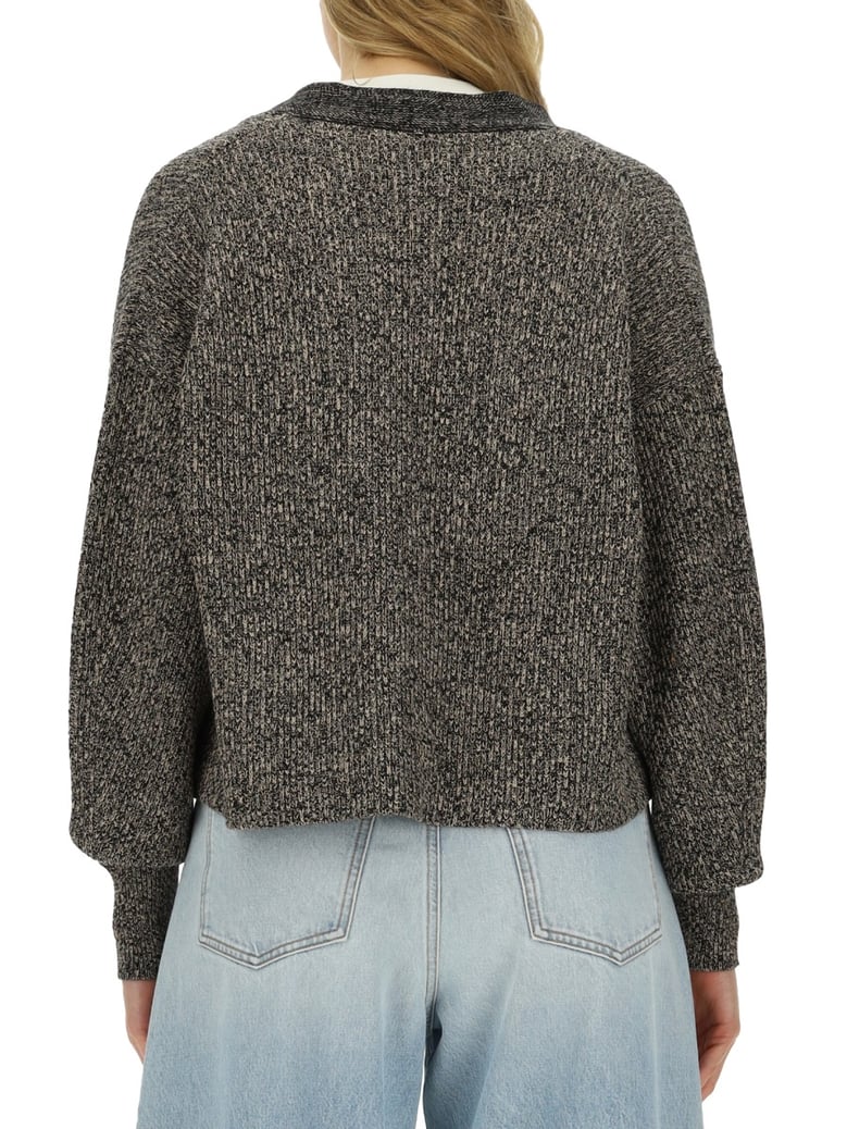 maxi cardigan in grey by Selfnex