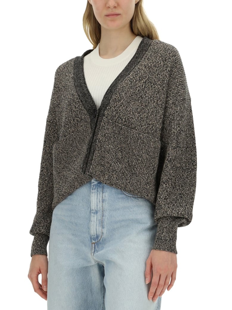 maxi cardigan in grey by Selfnex