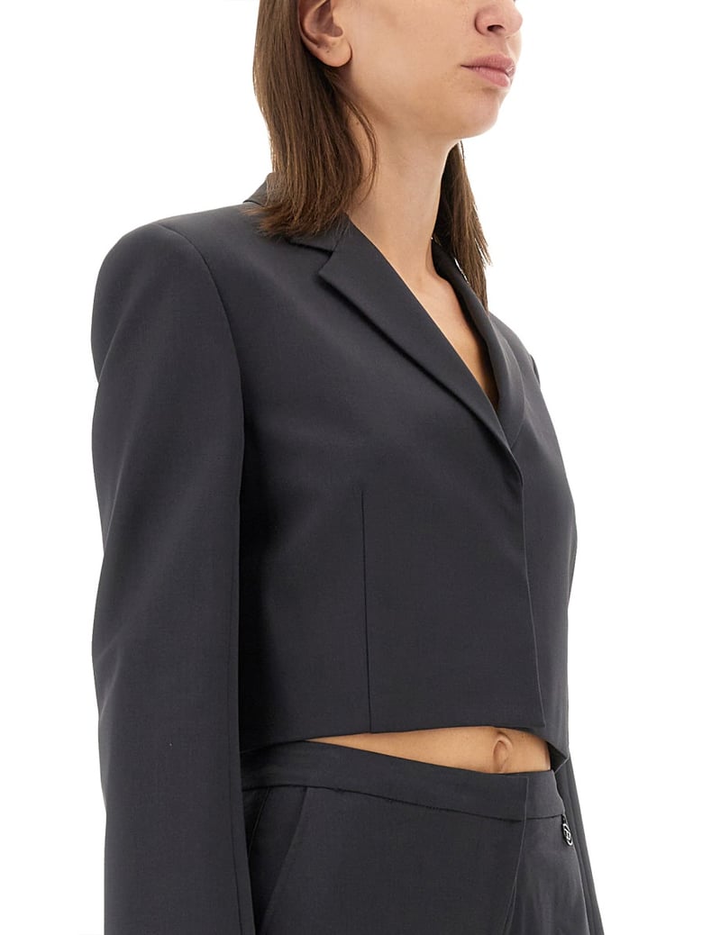 cropped black jacket by Selfnex